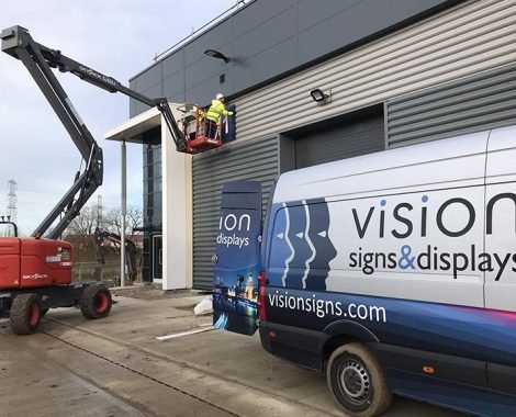 Installing Proxima Park signs